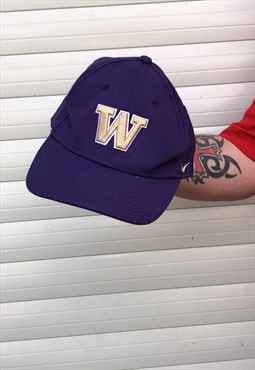 Vintage Purple Washington Huskies Football Baseball Cap Nike