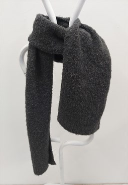 Y2K Chunky Woolen Grey Sweaty Betty Scarf