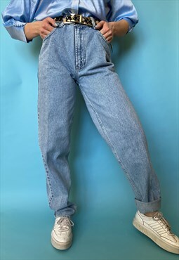 Vintage Calvin Klein Light Blue Denim Cotton Jeans Trouers  