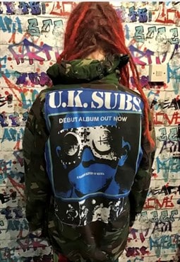 Combat vintage rework distressed punk  DP jacket