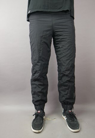VINTAGE SKI ZIPPED TROUSERS IN BLACK
