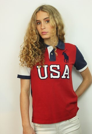 RALPH LAUREN POLO CLASSIC VINTAGE USA POLO SHIRT, SIZE 4-
