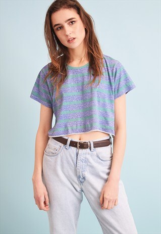 90'S RETRO OVERSIZED LEE COOPER JERSEY T-SHIRT TEE CROP TOP