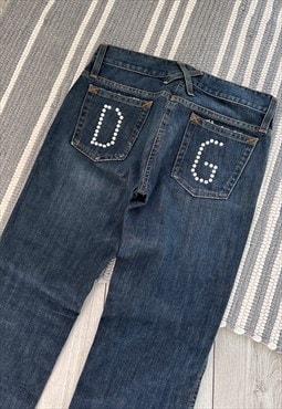 Vintage Y2K Dolce & Gabbana D&G Flare Denim Pants Jeans