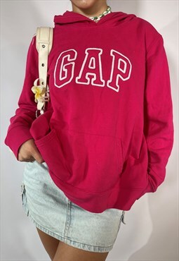Vintage GAP Pink Embroidered Hoodie
