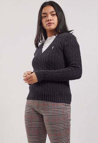VINTAGE RALPH LAUREN V-NECK JUMPER