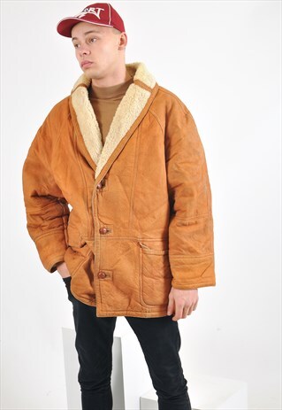 VINTAGE 90'S SHEARLING COAT