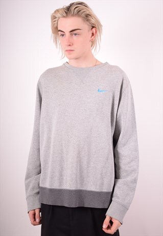 NIKE MENS VINTAGE SWEATSHIRT JUMPER XL GREY 90S