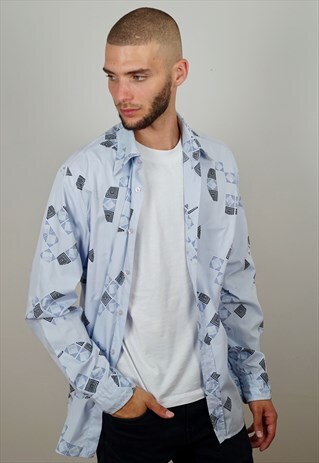 HUGO BOSS VINTAGE 90'S PATTERNED SHIRT