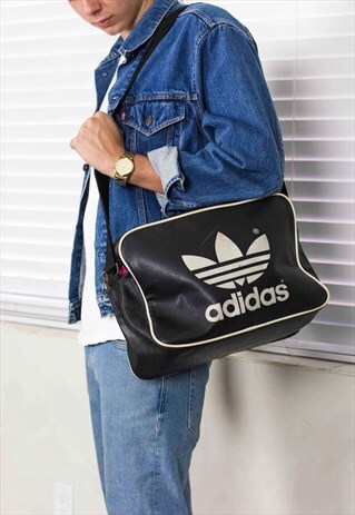 VINTAGE ADIDAS DUFFLE BAG LOGO 90S X 20.1