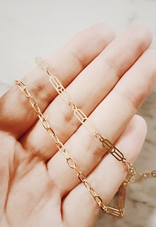 GOLD CUT OUT FILIGREE CHAIN CHOKER NECKLACE SET