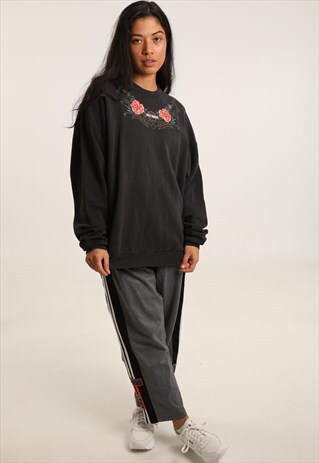VINTAGE HARLEY DAVIDSON PRINT SPELLOUT SWEATSHIRT