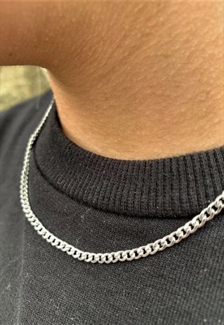 Silver Collar Necklace Thin Pictures