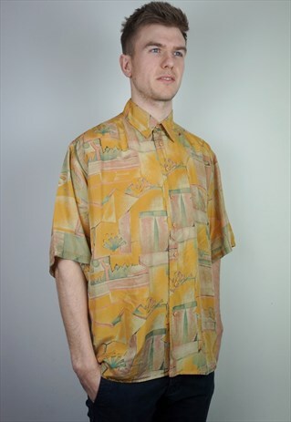 PURE SILK PATTERNED SHIRT