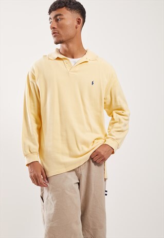 VINTAGE RALPH LAUREN LONG SLEEVE POLO TOP