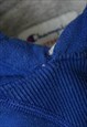 VINTAGE CHAMPION LOGO BLUE HOODIE MENS
