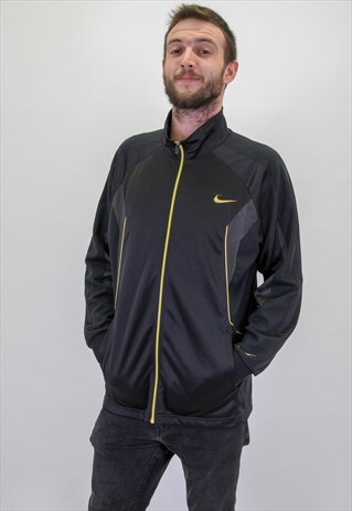 VINTAGE NIKE JACKET IN BLACK LARGE