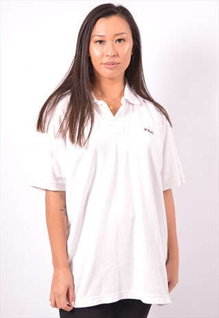 VINTAGE FILA POLO SHIRT WHITE