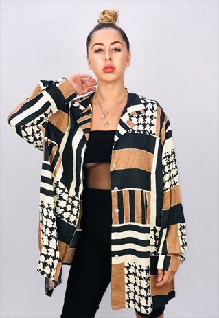 VINTAGE OVERSIZED PATTERN SHIRT