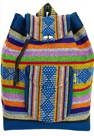 PINZON BACKPACK DRAWSTRING BAG FESTIVAL CANVAS RUCKSACK