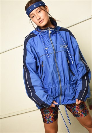 Y2K RETRO SHELL ATHLEISURE SPORTS JACKET PARKA