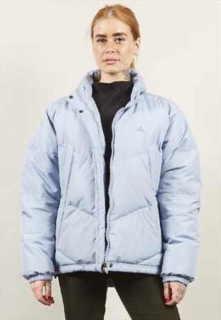 VINTAGE 90'S ADIDAS OVERSIZED BLUE DOWN PUFFER JACKET