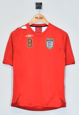 Vintage Umbro England Lampard Football Shirt Red XSmall
