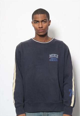 VINTAGE NIKE LOGO SWEATSHIRT BLUE