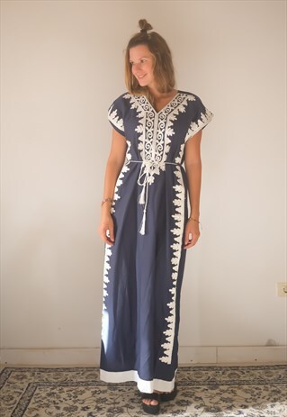 VINTAGE RARE FIND DRESS 60S 70S 50S BOHO BOHEMIAN DRESS