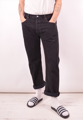 LEVI'S MENS VINTAGE JEANS W38 L30 BLACK 90S