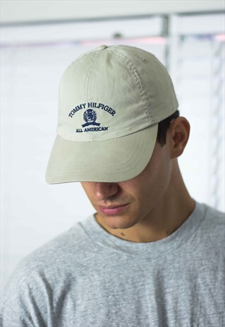 VINTAGE TOMMY HILFIGER CAP HAT LOGO 90S X 3.1