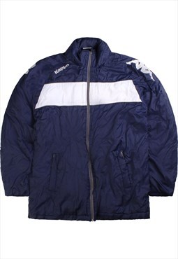 Vintage  Kappa Windbreaker Jacket Full Zip Up Navy Blue