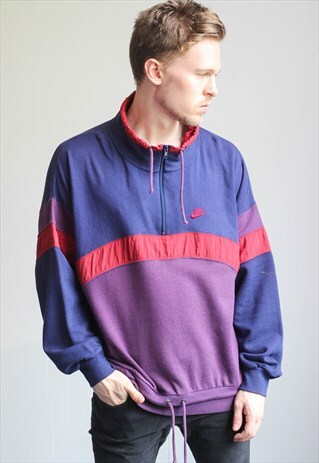 VINTAGE NIKE HALF ZIP SWEATSHIRT