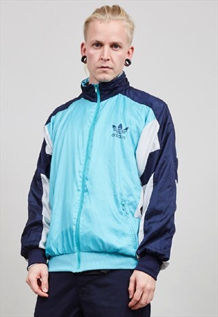 VINTAGE MULTI COLOURED 80'S ADIDAS SHELL SPORTS JACKET