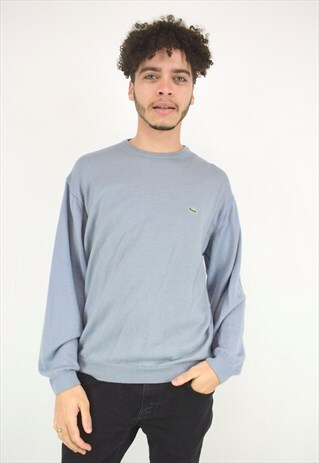 VINTAGE 90'S LACOSTE BLUE JUMPER