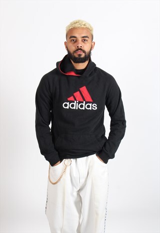 VINTAGE ADIDAS HOODIE BLACK