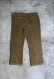 MENS Y2K BROWN CORDUROY TROUSERS