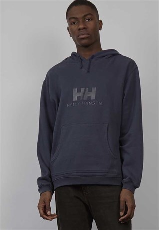 VINTAGE 90'S HELLY HANSEN MESH LINED NAVY HOODIE