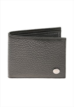 Men's Leather Venous Pattern Wallet - Black