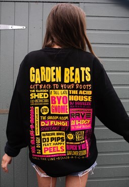 Garden Beats Women's Festival Poster Sweatshirt 