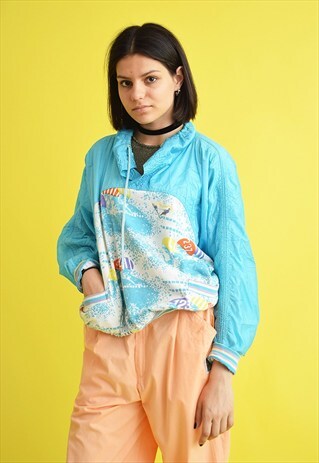 80'S RETRO SPORTS BOMBER TRACKSUIT JACKET