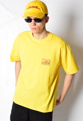 VINTAGE 90S YELLOW RADIO T-SHIRT