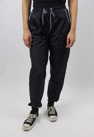 VINTAGE NAVY SHELL TRACKSUIT BOTTOMS