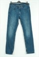 511 Vintage W31 L32 Slim Fit Straight Jeans Denim Pants Zip