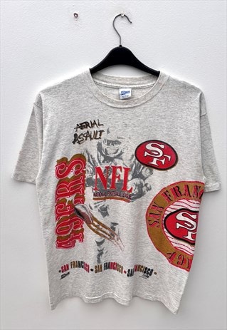 VINTAGE SALEM SAN FRANCISCO 49ERS GREY T-SHIRT MEDIUM 