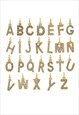 CRYSTAL INITIAL GOLD CHAIN ANKLET
