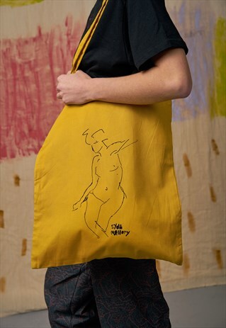 MUSTARD NUDES SKETCH TOTE