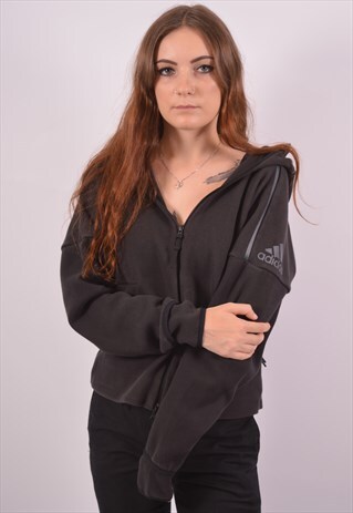 VINTAGE ADIDAS HOODIE SWEATER BLACK