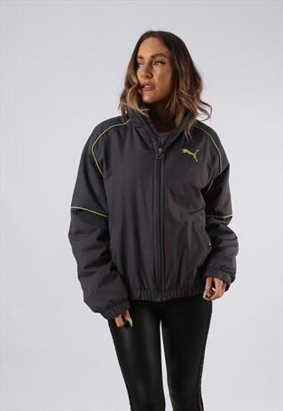 VINTAGE PUMA JACKET BOMBER OVERSIZED UK 14 LARGE (O3F)