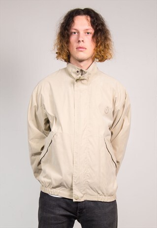 90'S VINTAGE RALPH LAUREN CHAPS BEIGE BOMBER JACKET